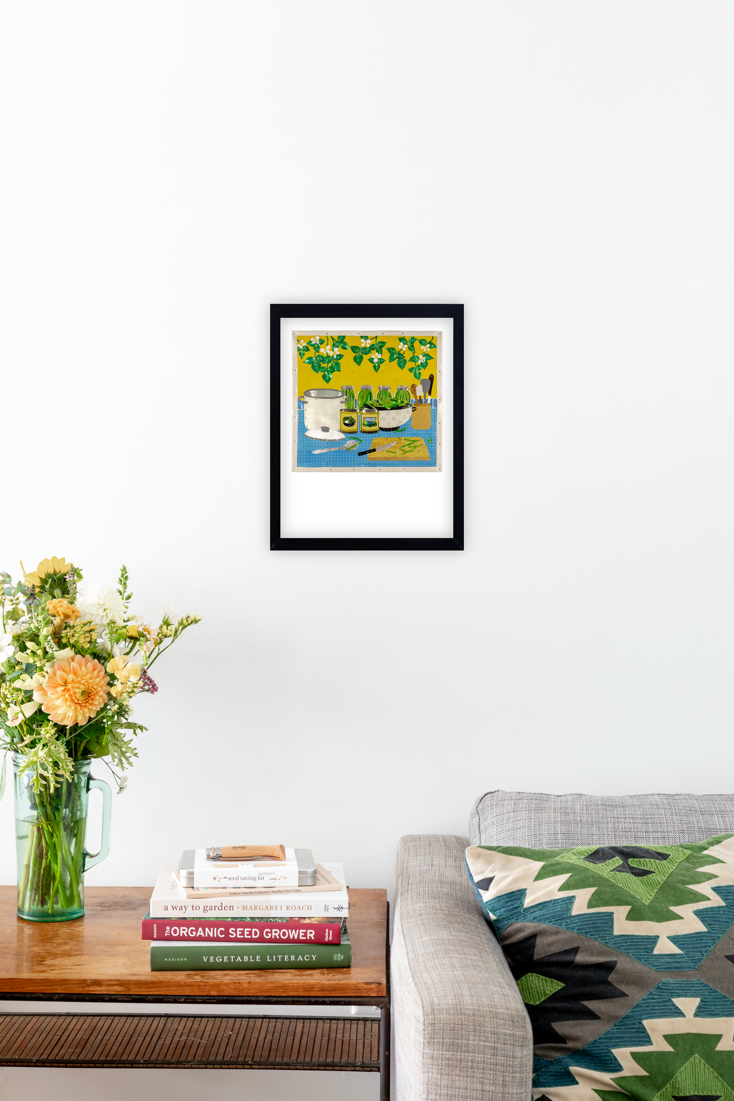 Blue Lake Pole Bean Art Print ~Signed~