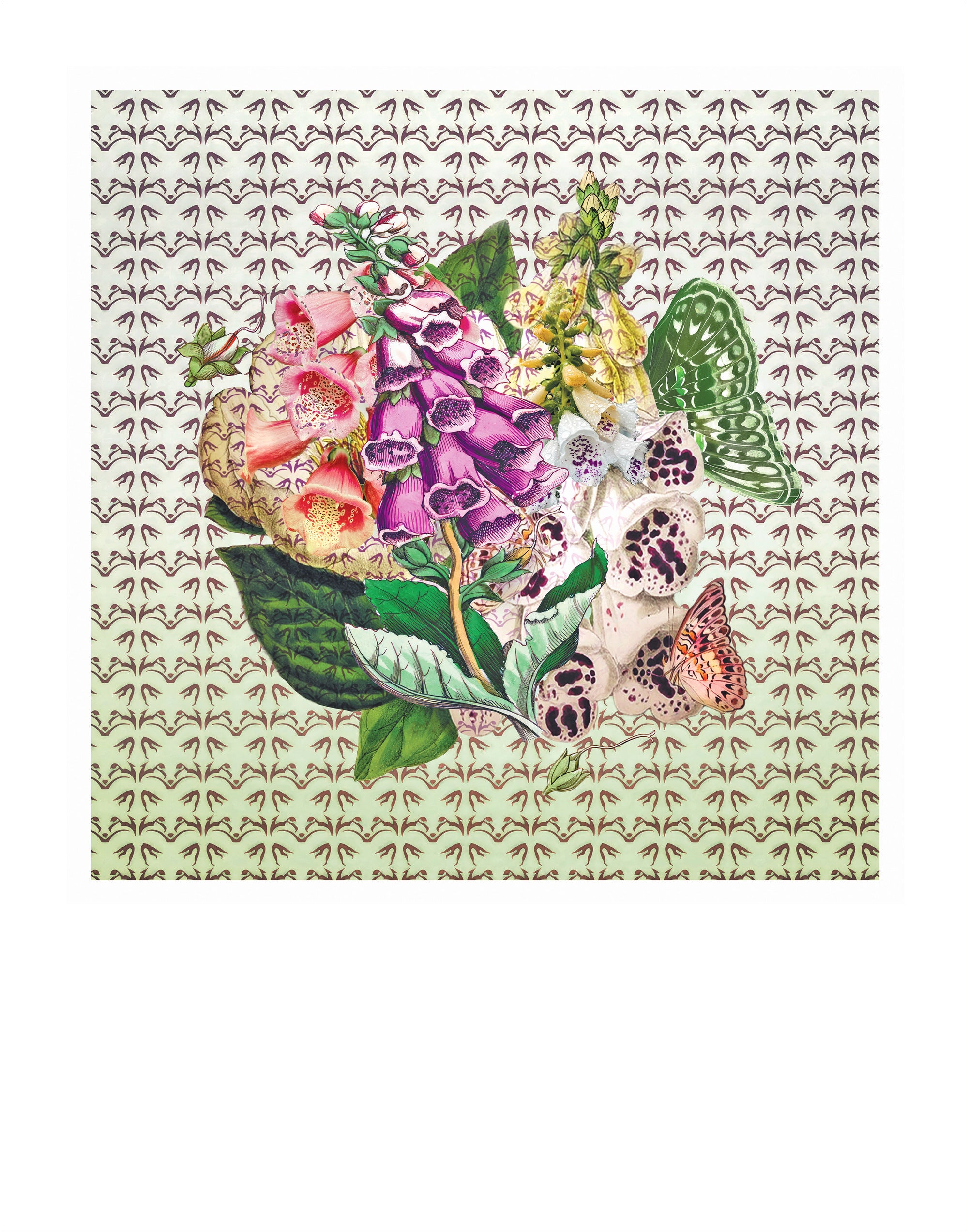 Foxglove Mix Fine Art Poster
