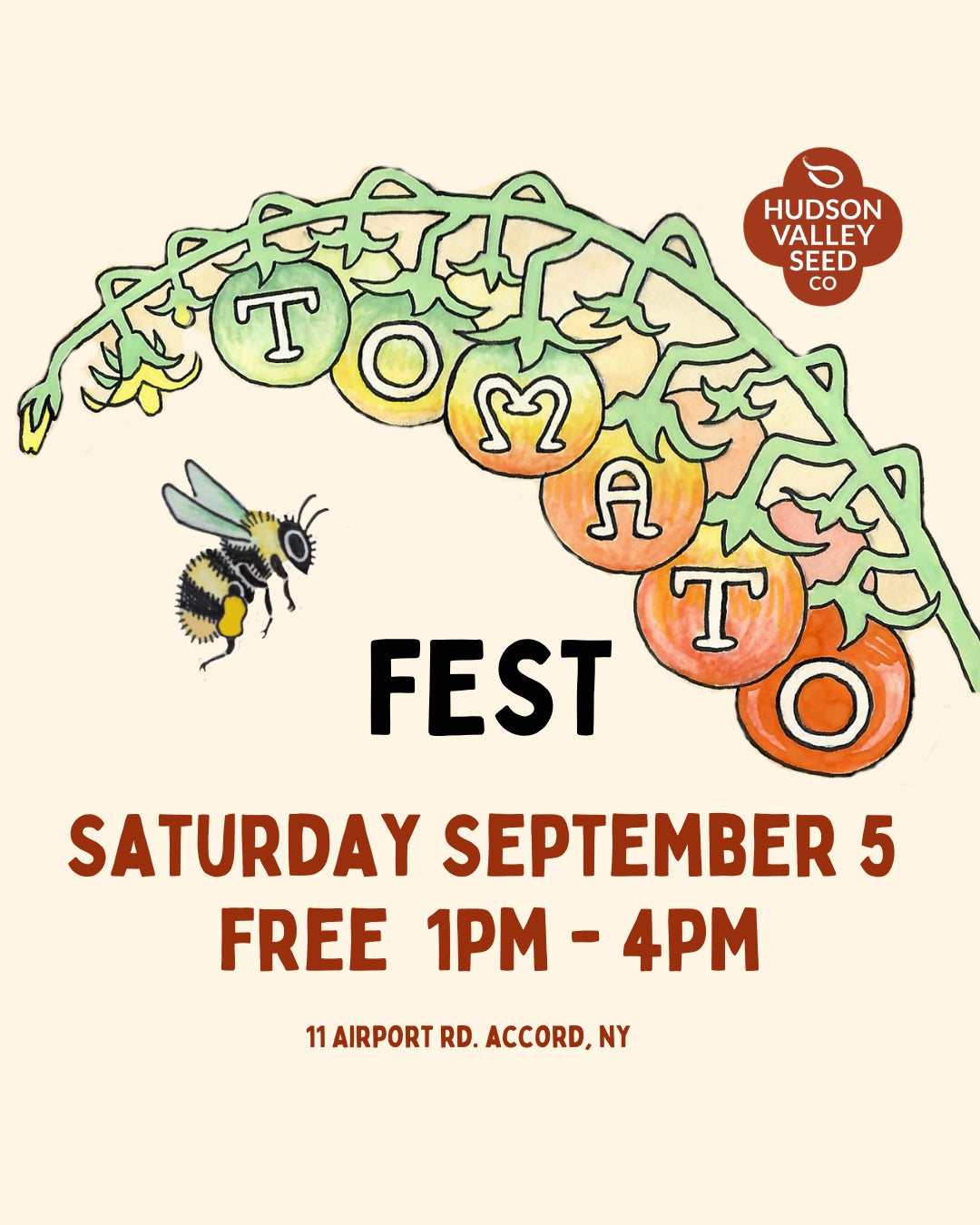 Tomato Fest! - Sat 9/5 - 1PM to 4PM
