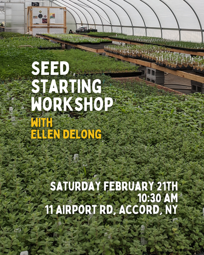 Seed Starting Workshop with Ellen DeLong - 2/21 - 10:30AM