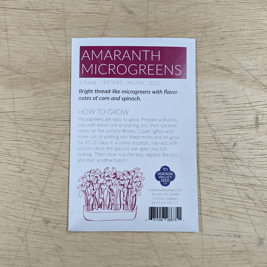 Organic Microgreens: Amaranth