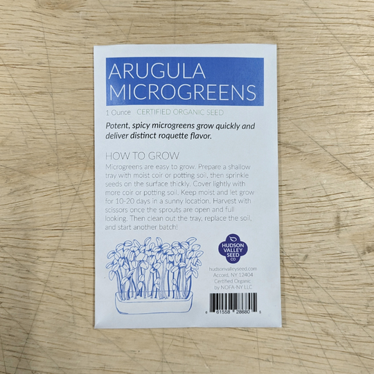 Organic Microgreens: Arugula