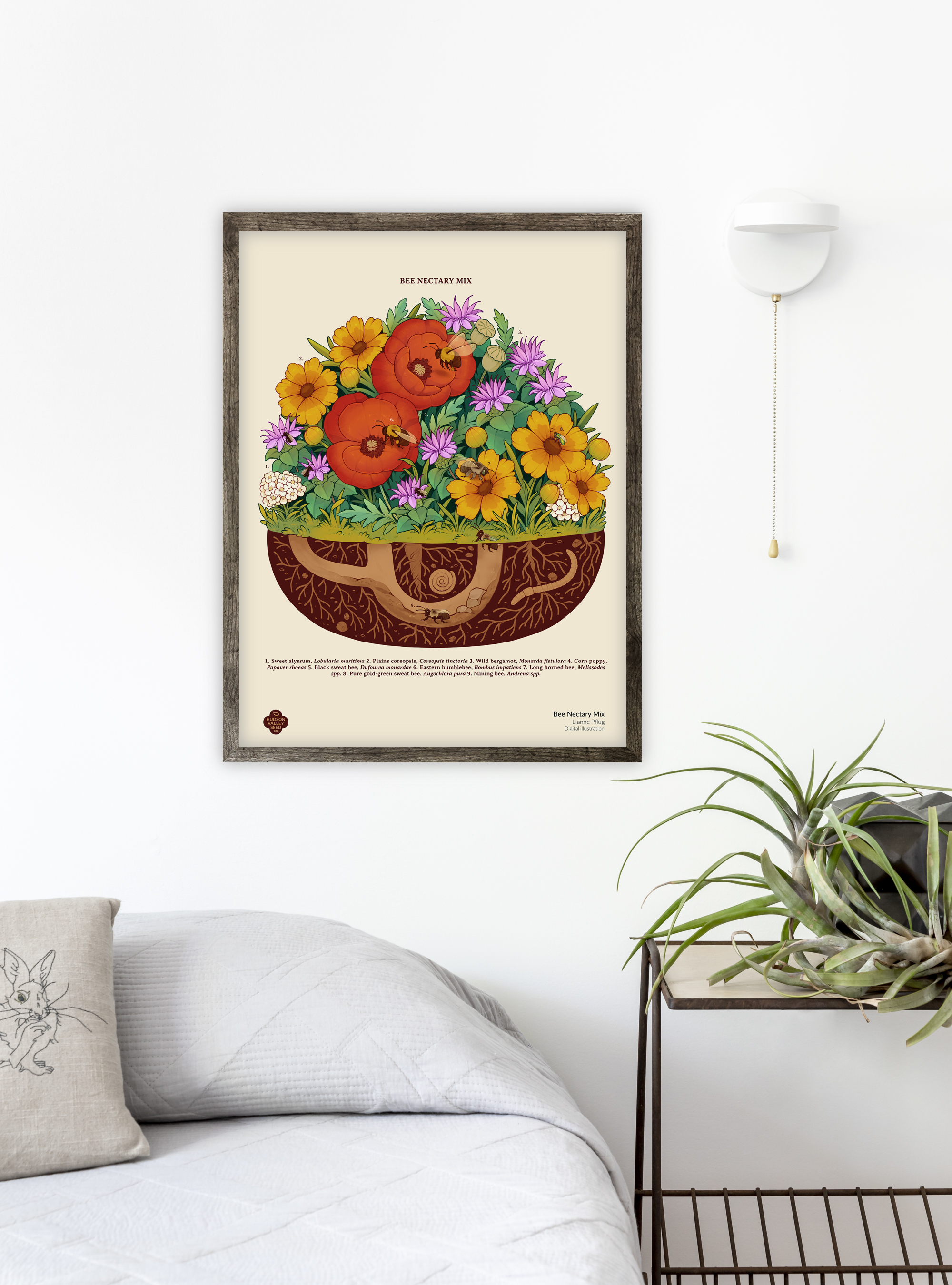 Bee Nectary Mix Fine Art Poster