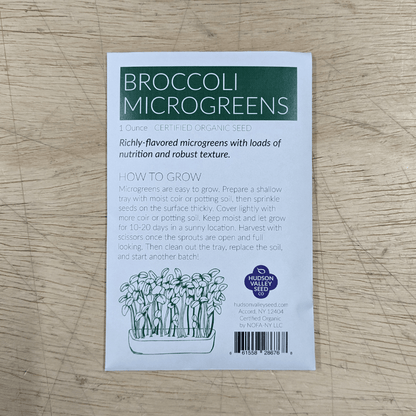 Organic Microgreens: Broccoli