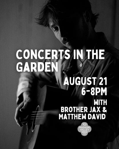Concerts in the Garden: Brother Jax &amp; Matthew David - 8/21 - 6PM
