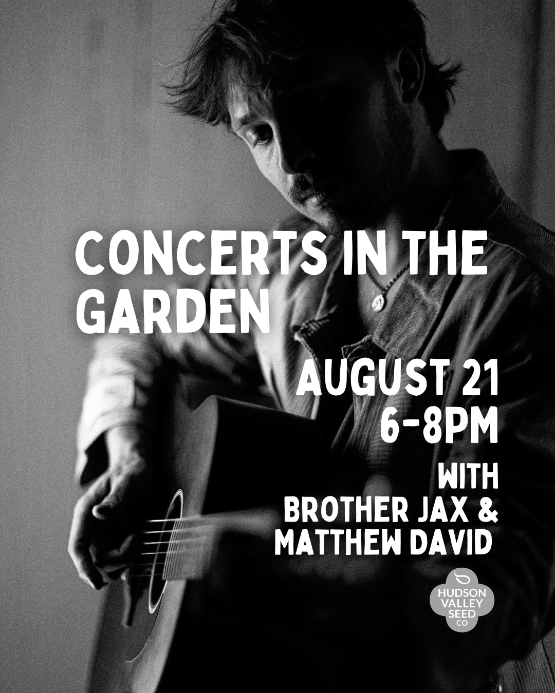 Concerts in the Garden: Brother Jax &amp; Matthew David - 8/21 - 6PM