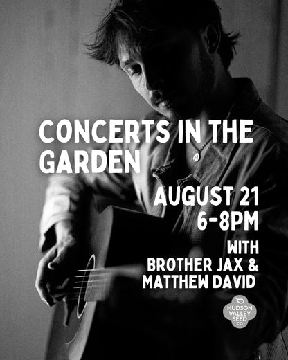 Concerts in the Garden: Brother Jax &amp; Matthew David - 8/21 - 6PM
