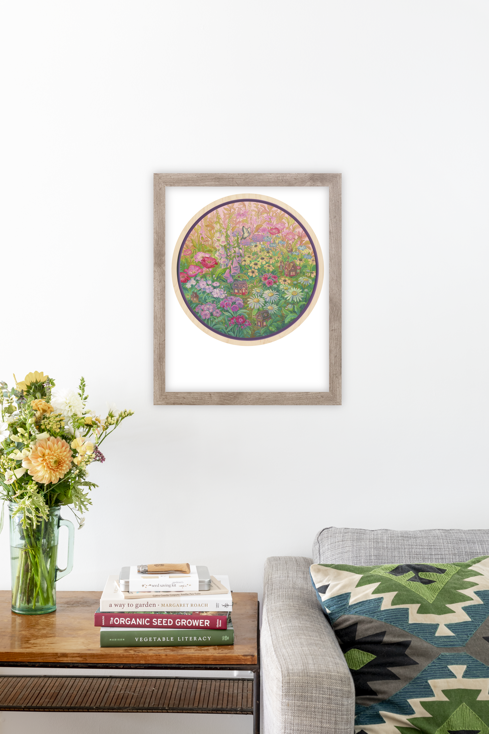 Cottage Garden Mix Art Print ~Signed~