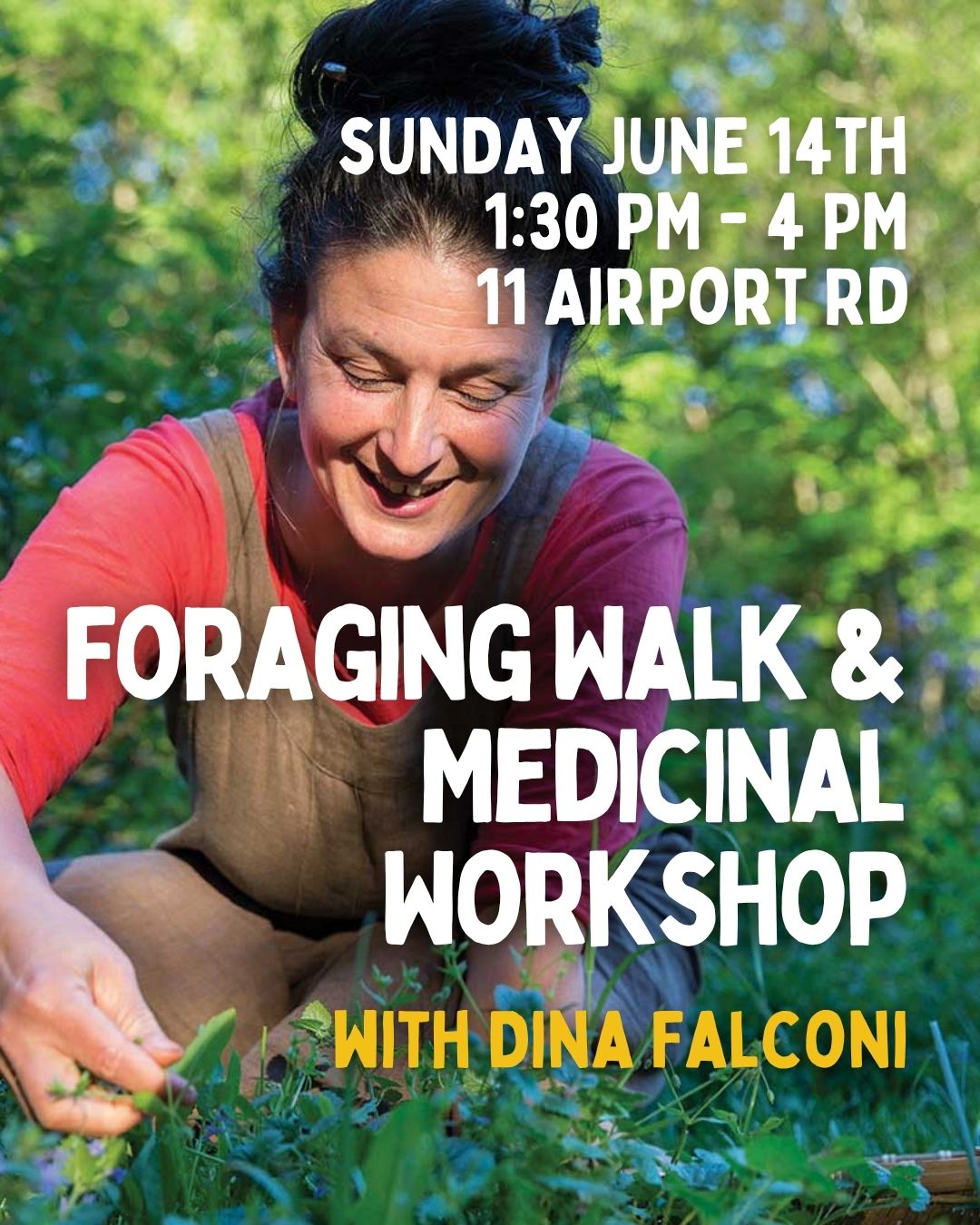 Foraging Walk and Medicinal Workshop with Dina Falconi 6/14 - 1:30pm