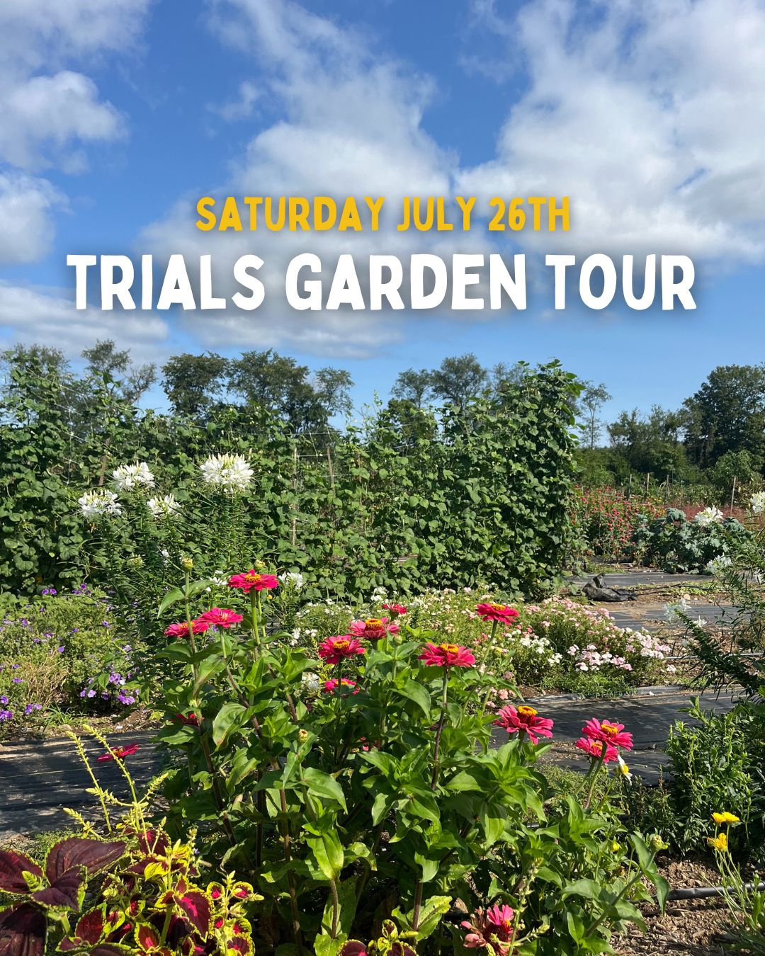 Trials Garden Tour - Sat. 7/26 10:30am