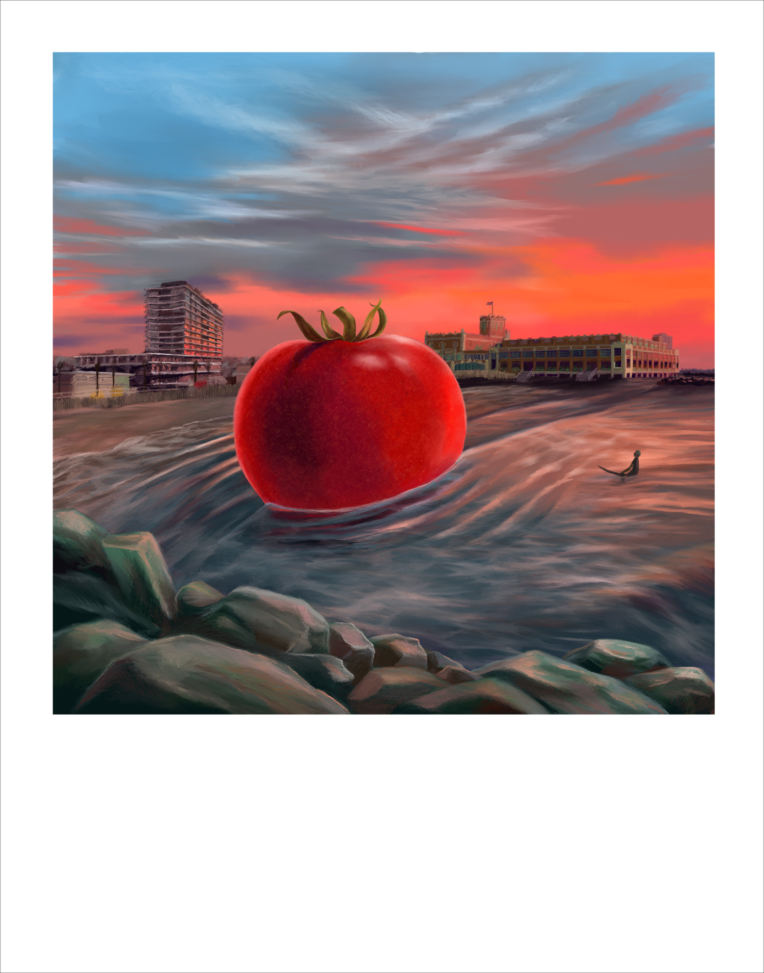 Jersey Breeze Tomato Art Print ~Signed~