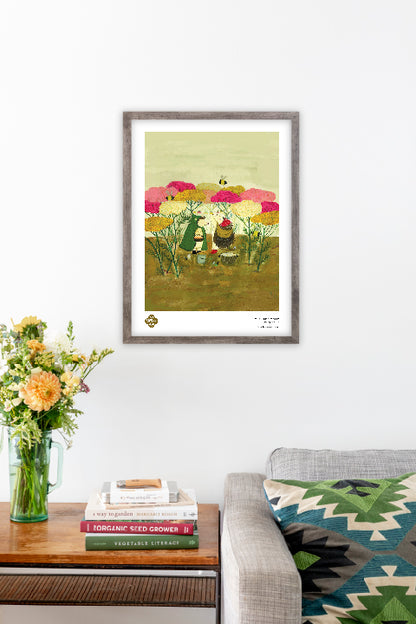 Multi-Hued Yarrow Fine Art Poster