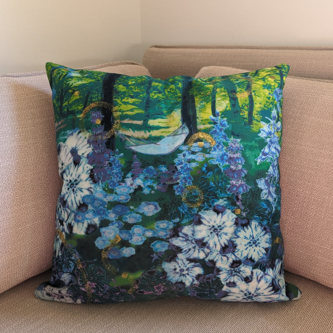 Shade Garden Throw Pillow