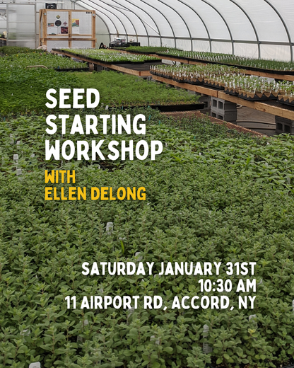 Seed Starting Workshop with Ellen DeLong - 1/31 - 10:30AM