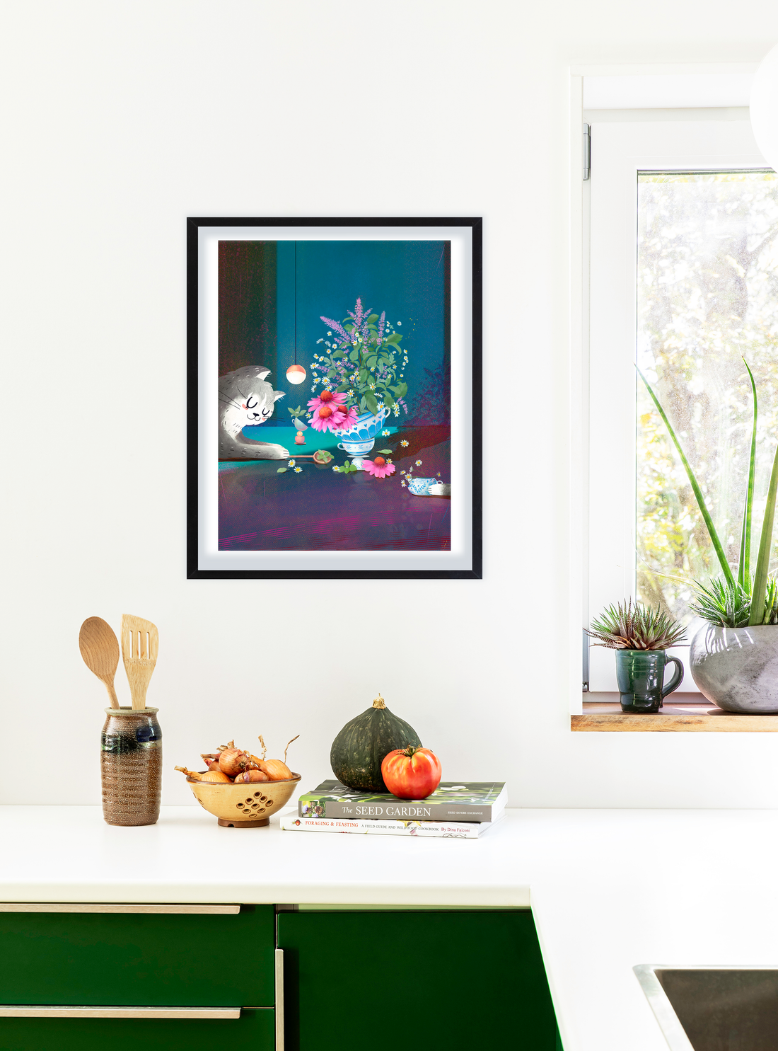 Tea Garden Mix Art Print ~Signed~