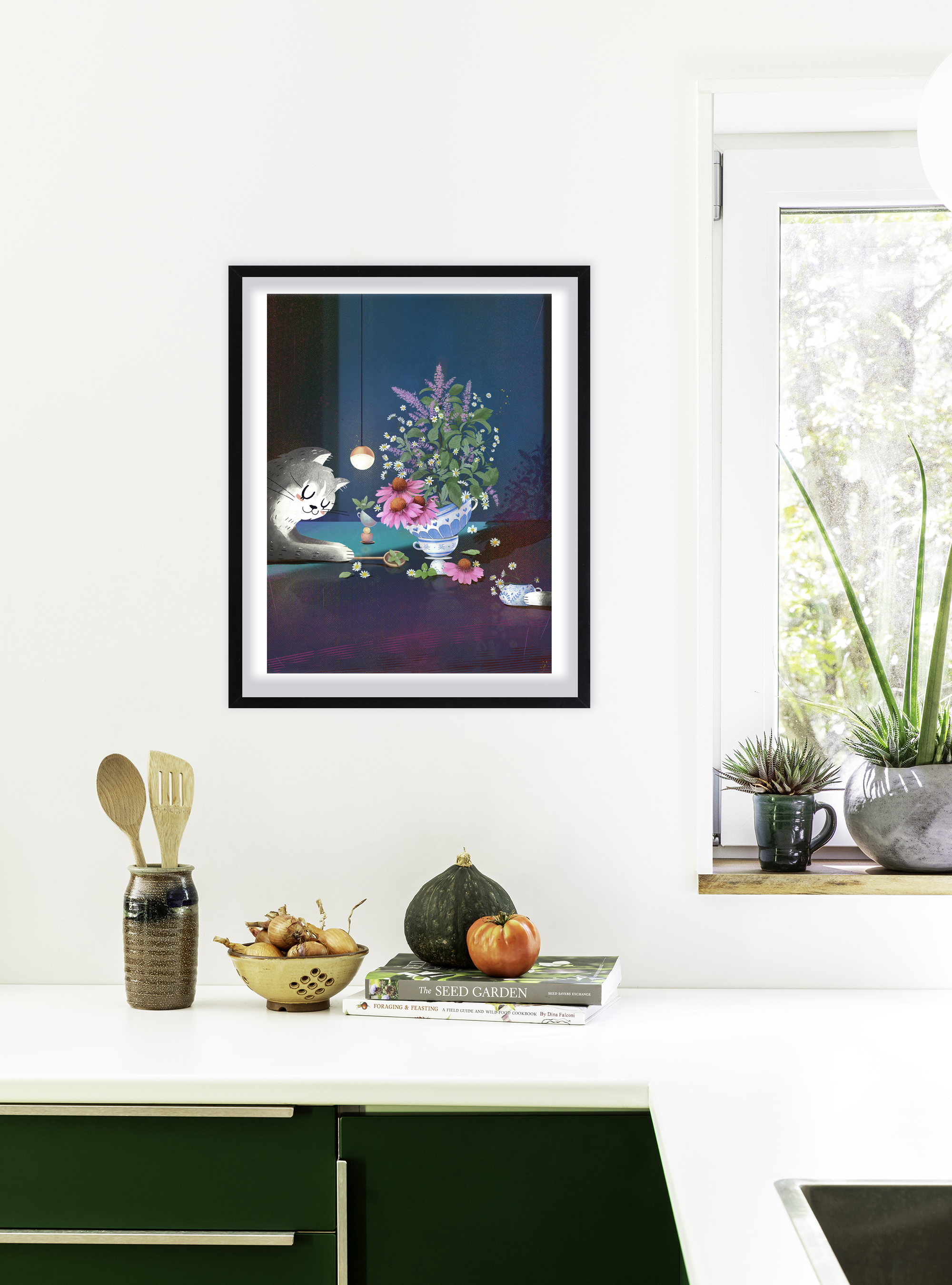 Tea Garden Mix Art Print ~Signed~