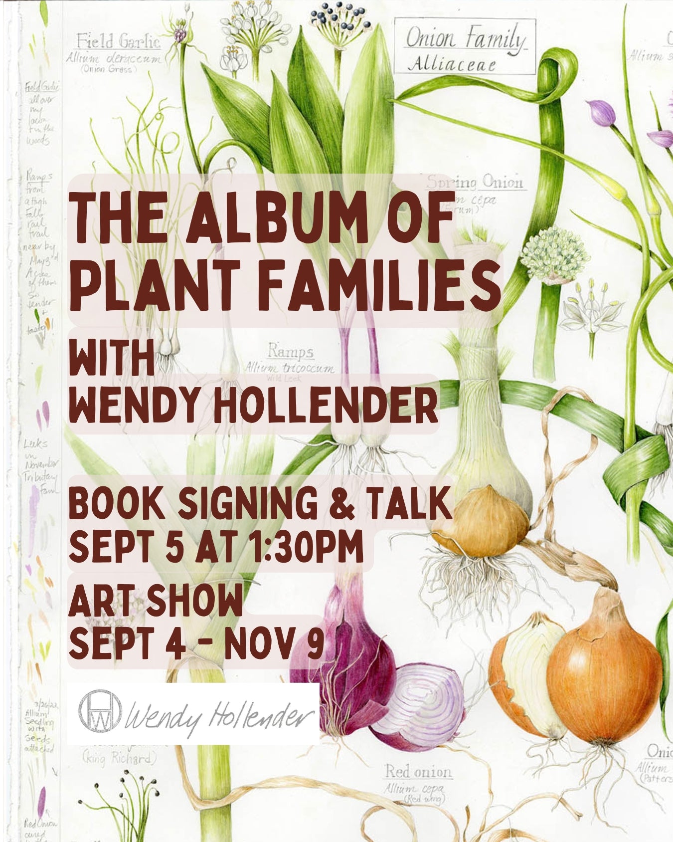 The Album of Plant Families - Artwork by Wendy Hollender