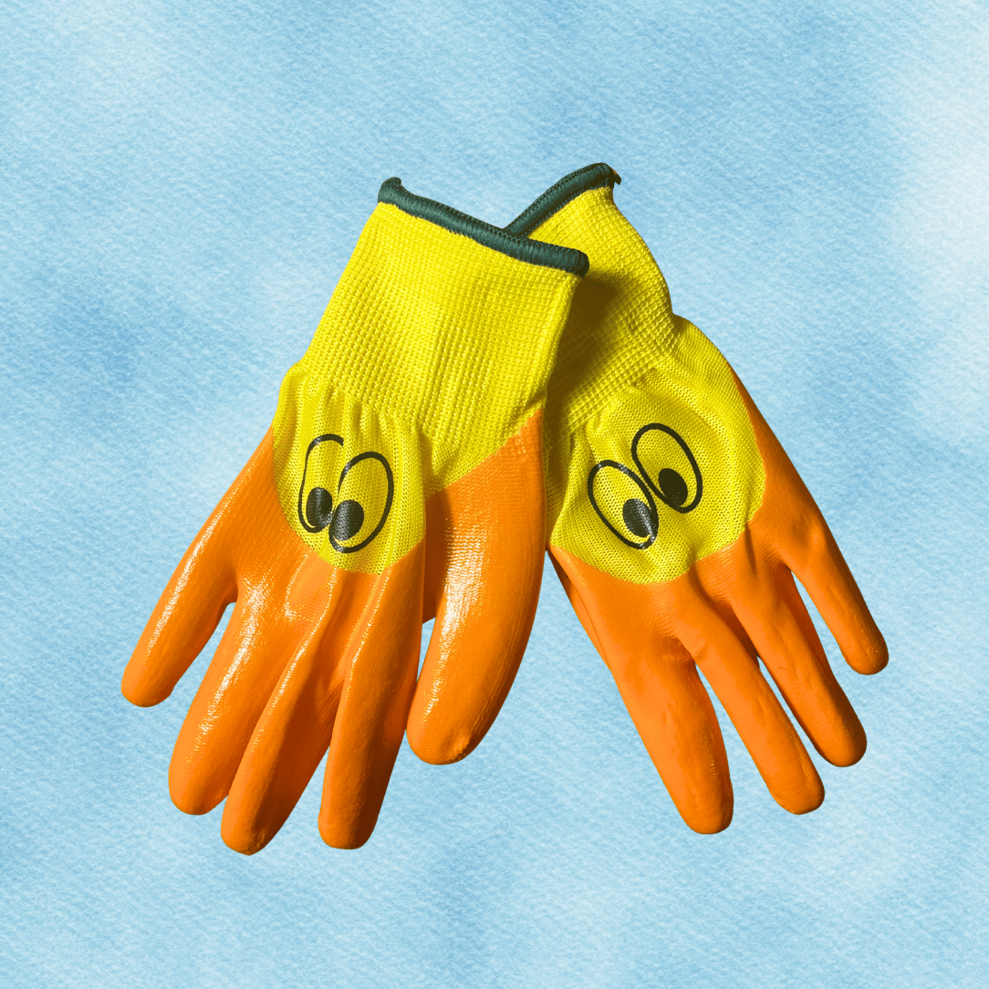 yellow gardening gloves Kids Duck Gloves