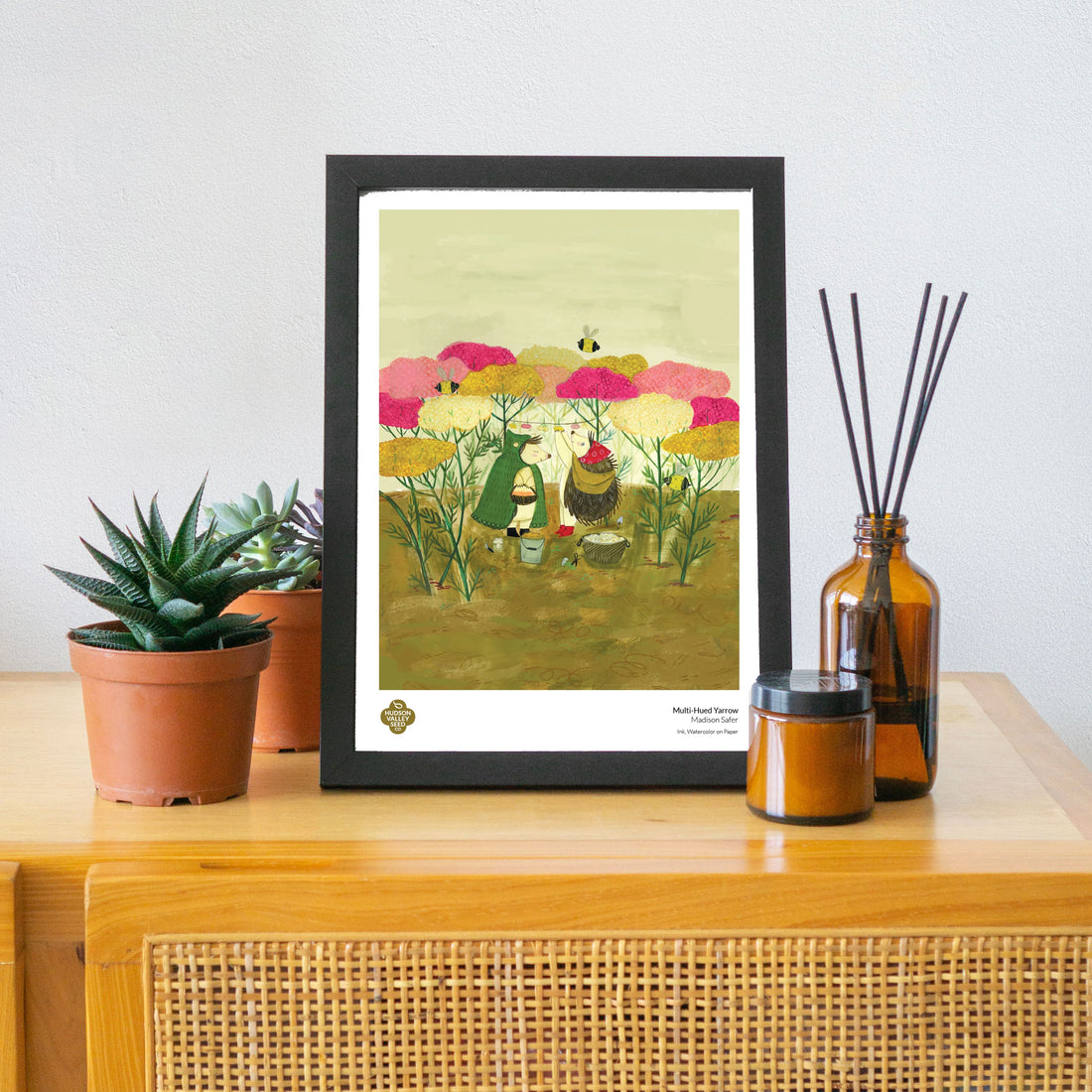 Multi-Hued Yarrow Fine Art Poster