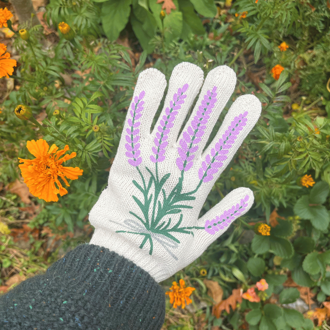 radish gardening gloves Printed Garden Gloves