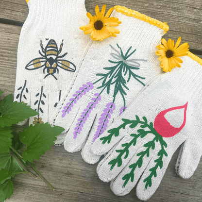Printed Garden Gloves