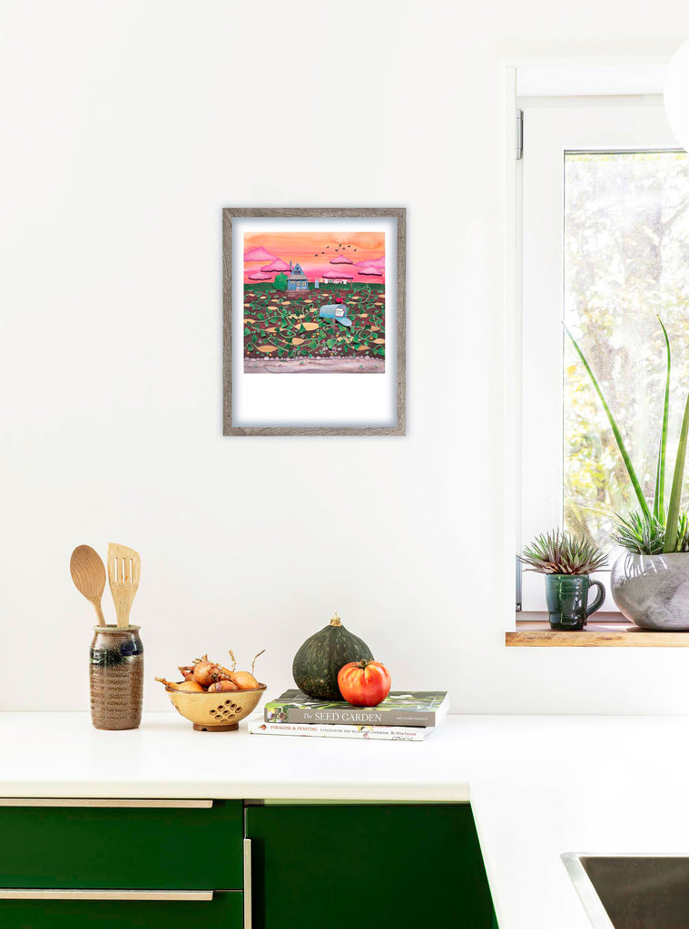 Banana Melon Art Print Signed Hudson Valley Seed Company