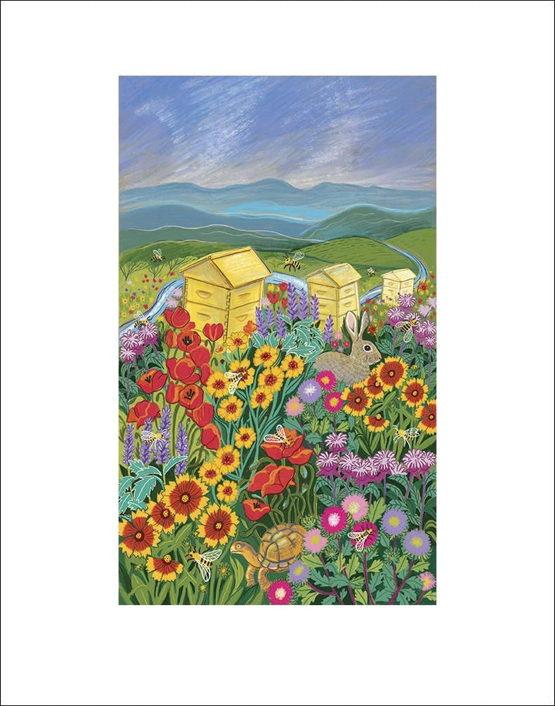 Bee Friendly Meadow Fine Art Print vendor-unknown