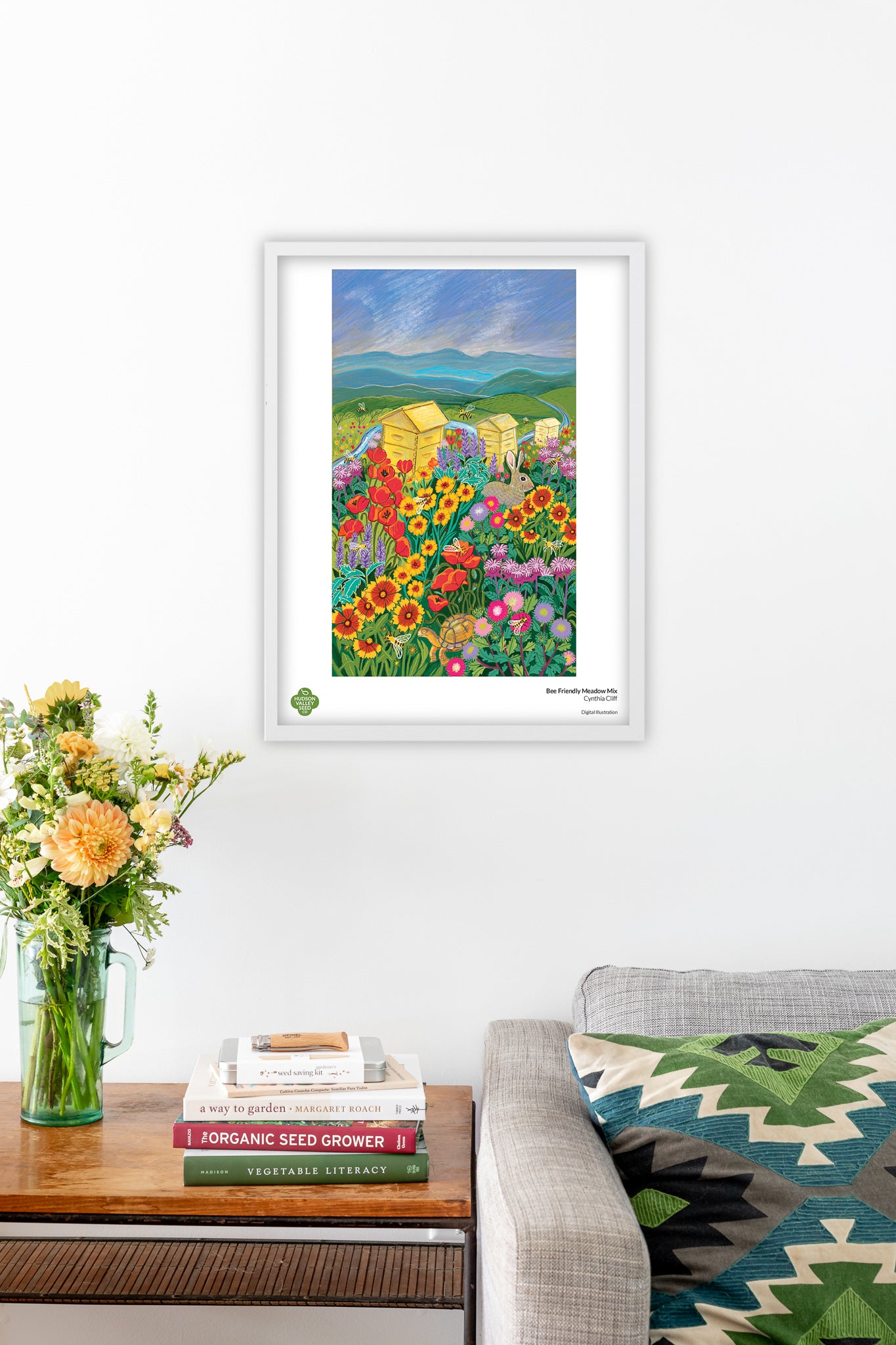 Bee Friendly Meadow Mix Fine Art Poster