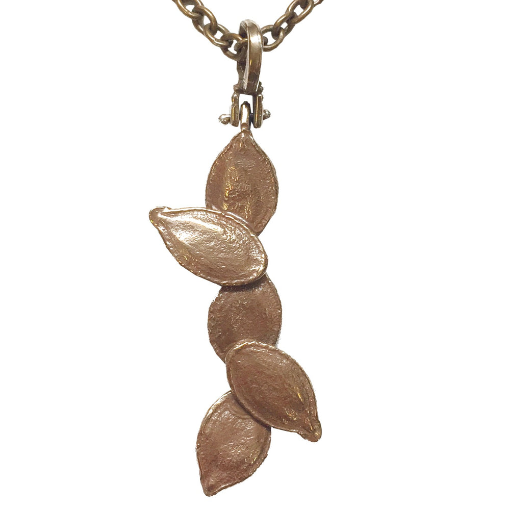 Bronze Seed Pendant Necklace Hudson Valley Seed Company