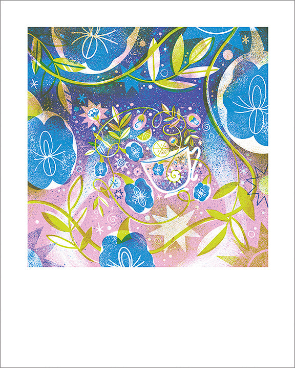 Butterfly Pea Art Print ~Signed~