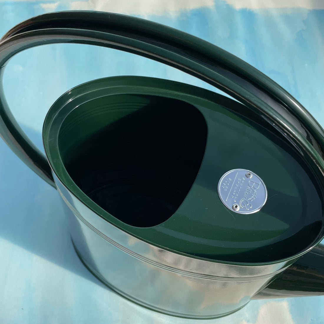 Steel Waterfall Watering Can - Green