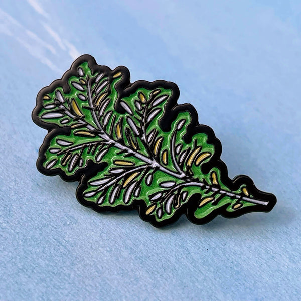 Wasabina Leaf Enamel Pin