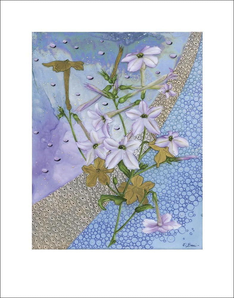 Lavender Cloud Nicotiana Fine Art Print vendor-unknown
