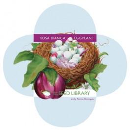 rosa bianca eggplant seeds Rosa Bianca Eggplant Organic Seeds 75 Seeds