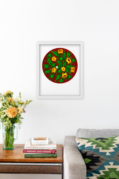 Ukrainian Slicing Cucumber Art Print ~Signed~