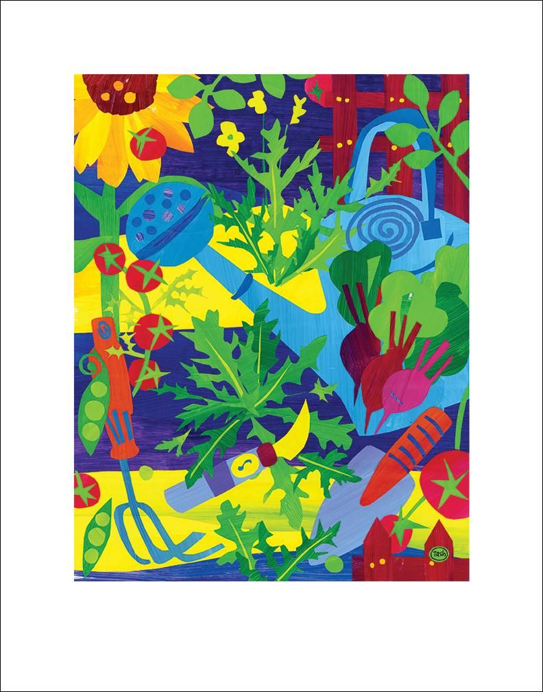 Wild Arugula Mix Fine Art Print vendor-unknown