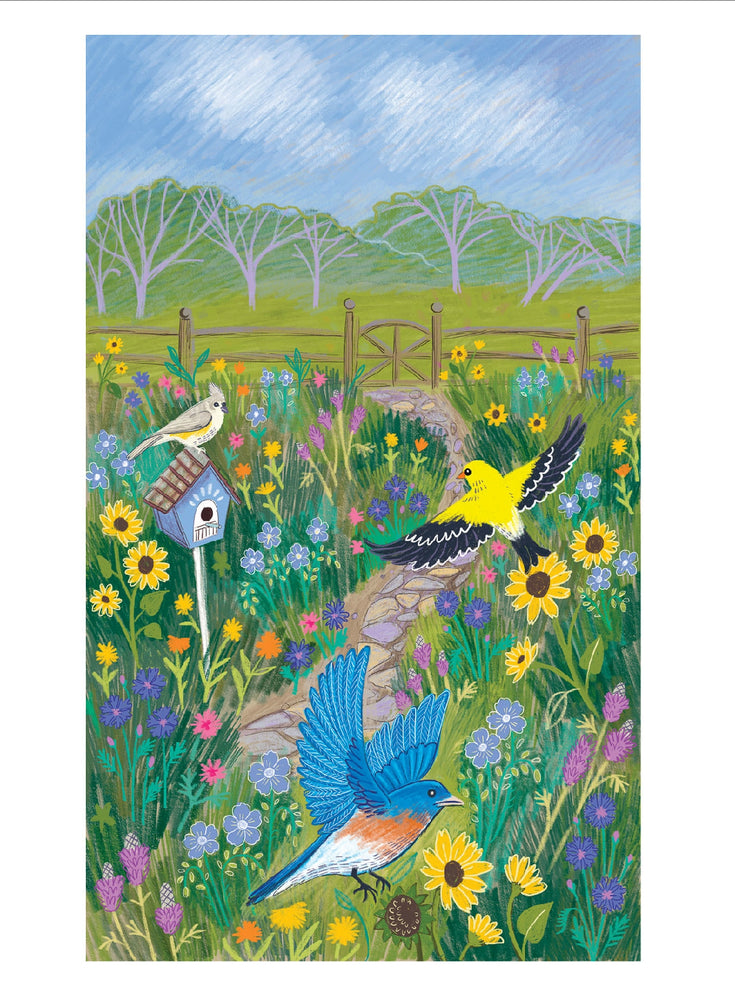 Bird Lover's Meadow Fine Art Print ~Signed~