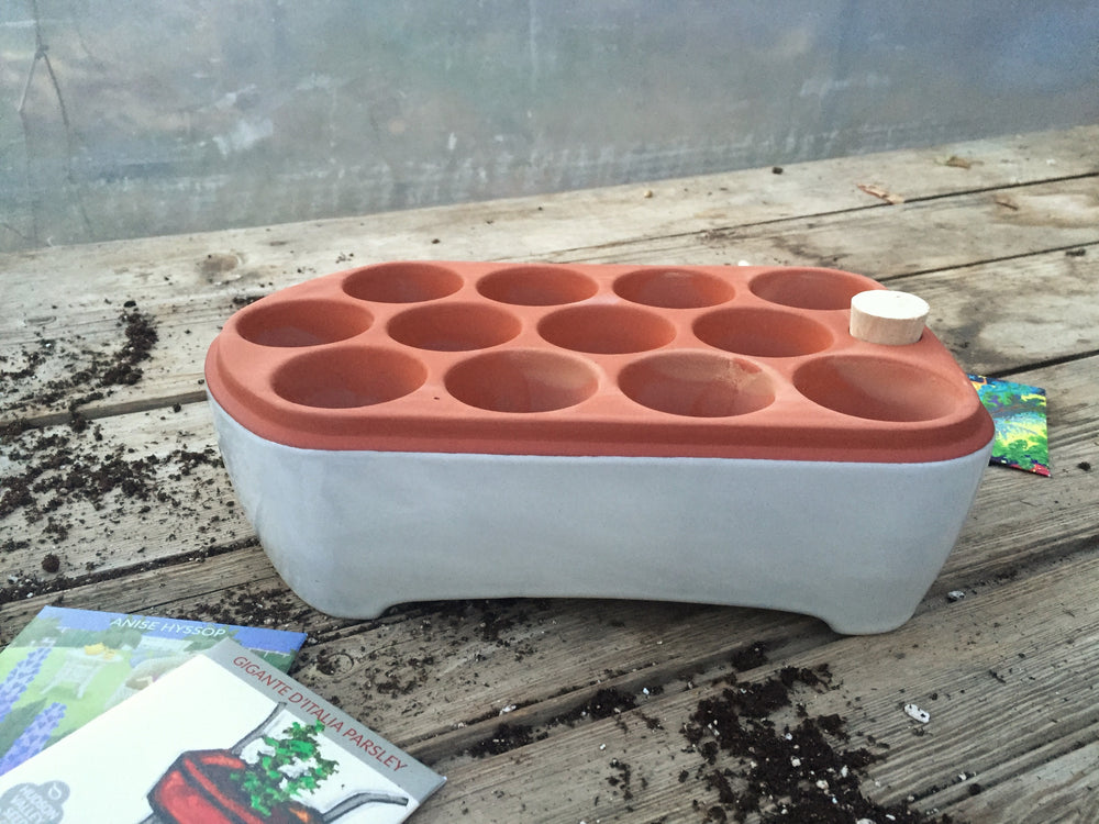 Orta Ceramic Self Watering Seed Starting Tray - Large